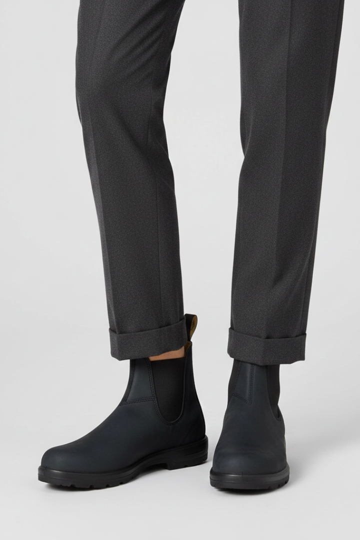 Women's Chelsea Boots with Elastic Panels and Pull Tabs
