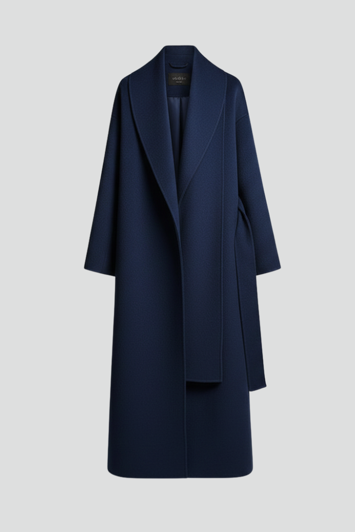 Women’s Coat with Buttoned Front and Long Sleeves