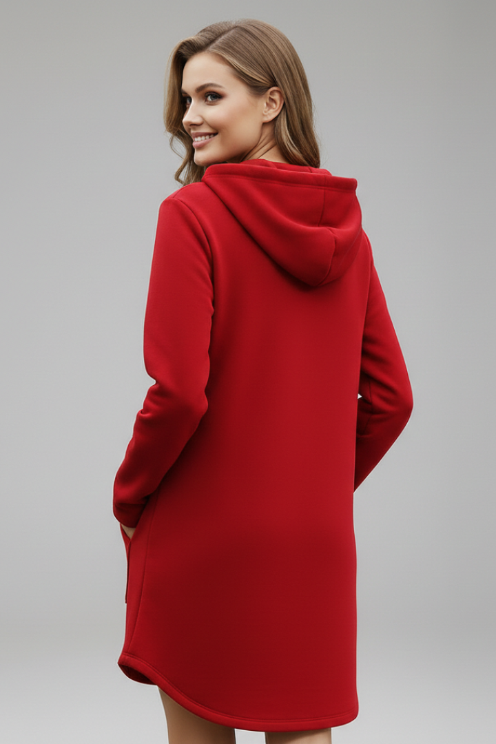 Women’s Dress with Hood and Kangaroo Pocket