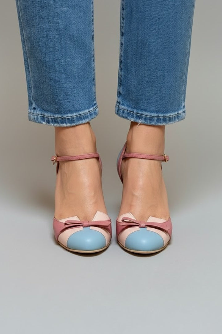 Women’s High Heels with Ankle Strap and Pointed Toe