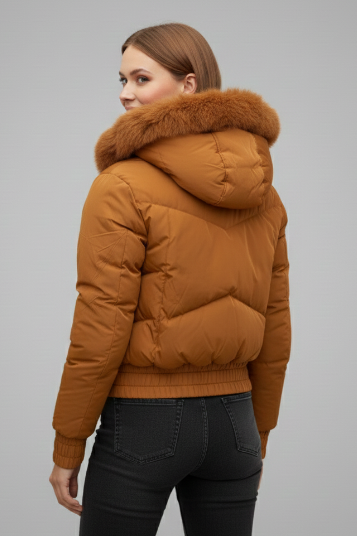 Women’s Jacket with Hood and Elasticated Cuffs