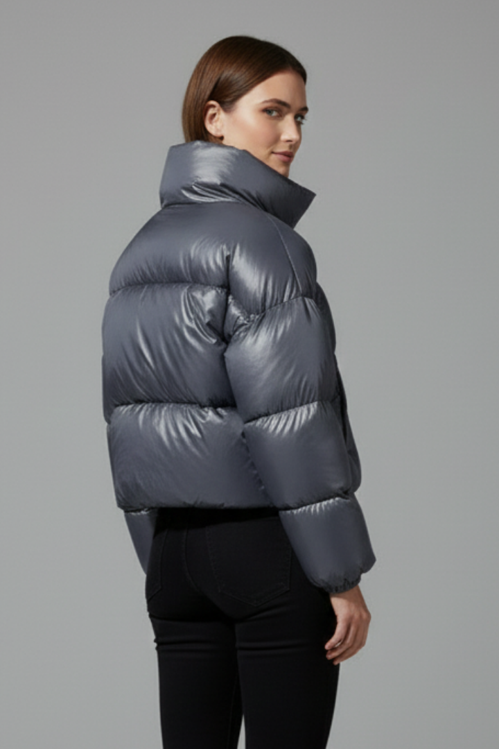 Women’s Jacket with Hood and Zip Closure