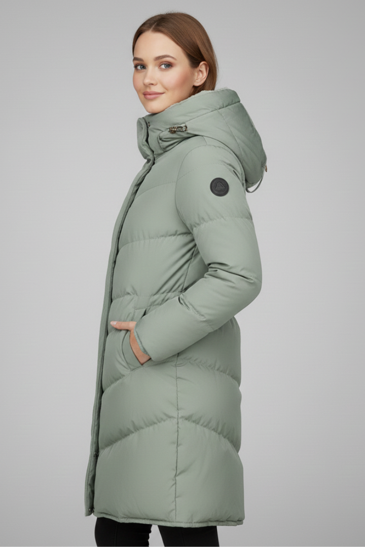 Women’s Jacket with Hood and Zip Fastening