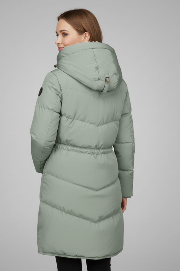 Women’s Jacket with Hood and Zip Fastening