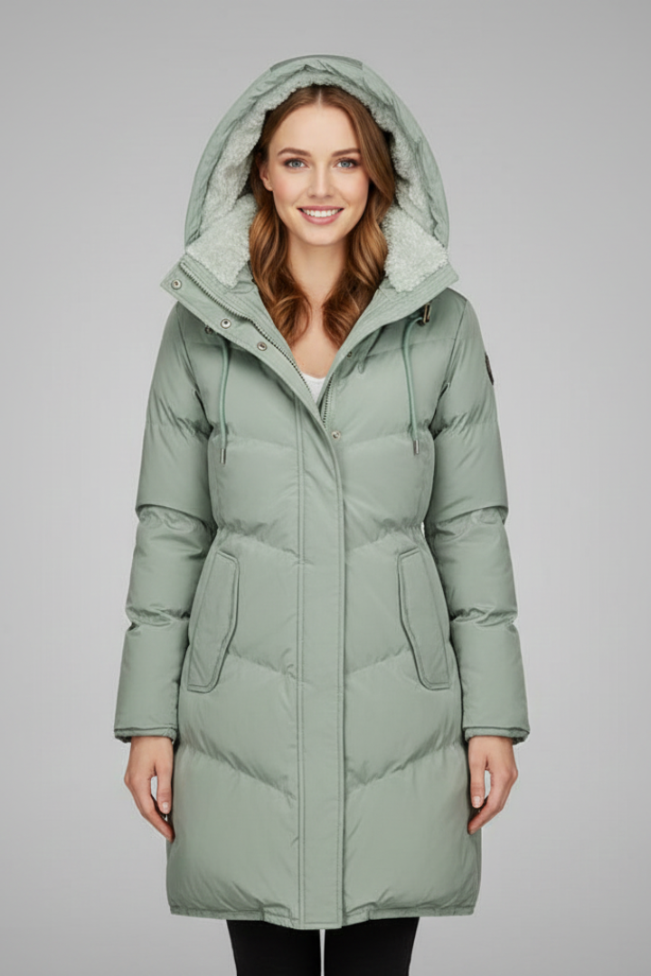 Women’s Jacket with Hood and Zip Fastening