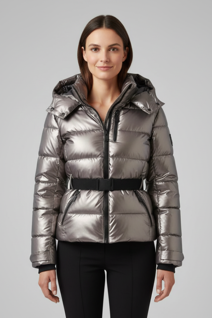 Women’s Jacket with Hood and Zipped Pockets