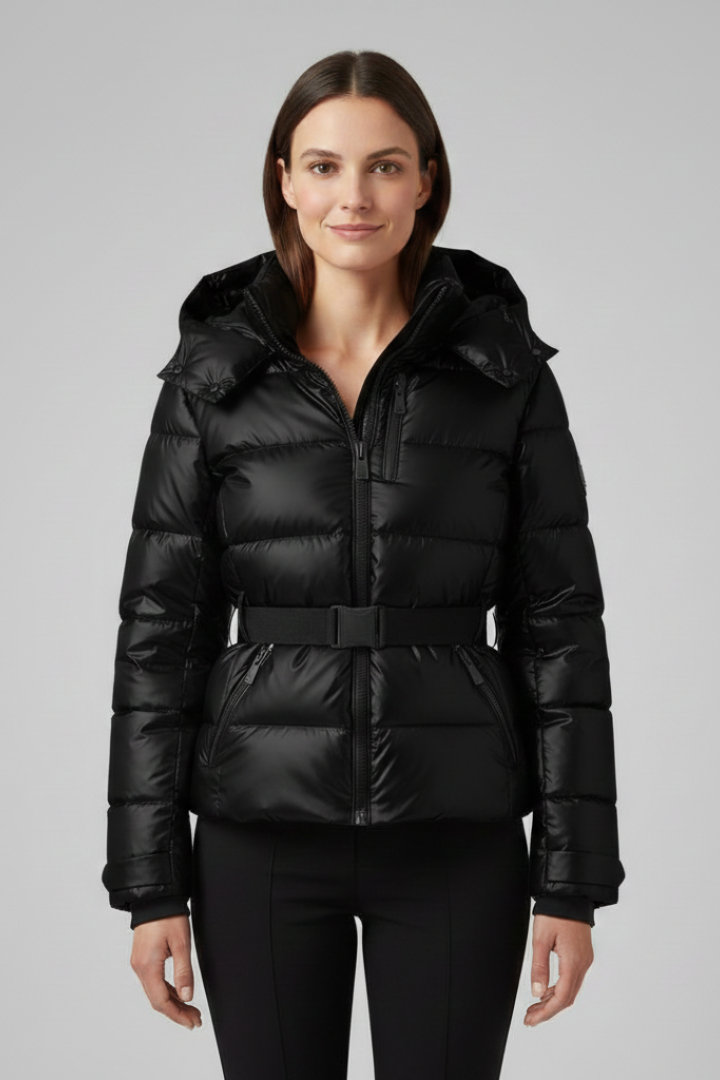 Women’s Jacket with Hood and Zipped Pockets