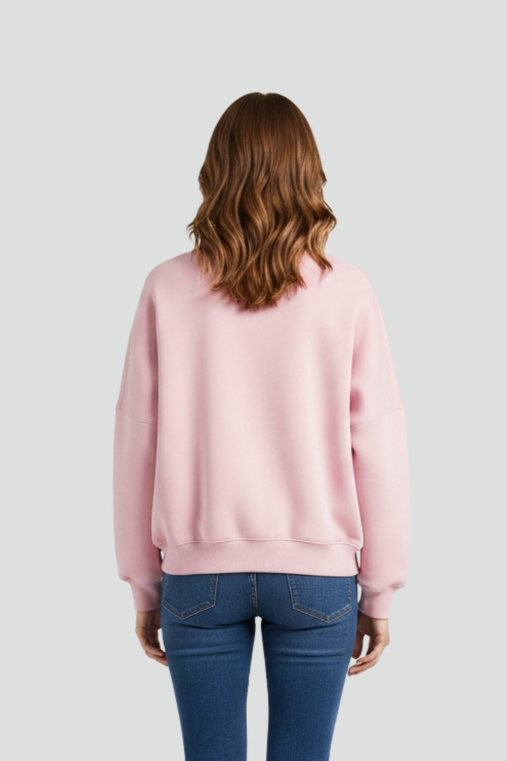 Women’s Jacket with Ribbed Collar and Zip Closure