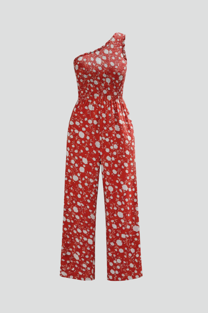 Women’s Jumpsuit with Scoop Neckline and Wide Legs