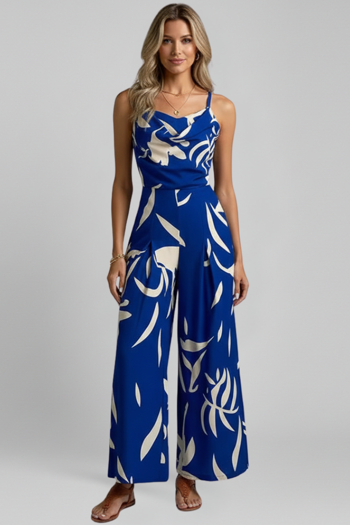 Women’s Jumpsuit with Spaghetti Straps and Wide Legs