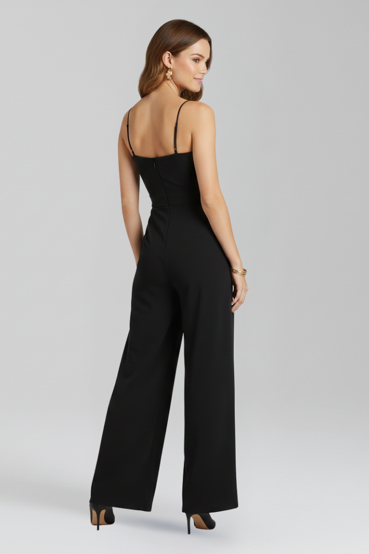 Women’s Jumpsuit with Spaghetti Straps and Wide Legs