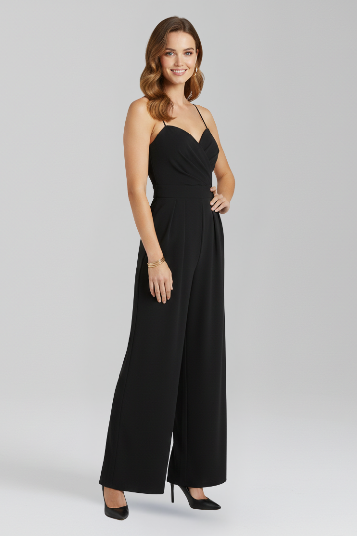 Women’s Jumpsuit with Spaghetti Straps and Wide Legs