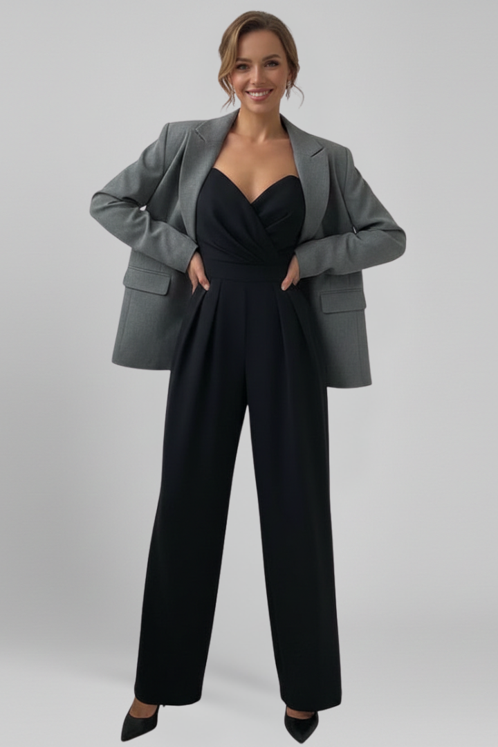 Women’s Jumpsuit with Spaghetti Straps and Wide Legs