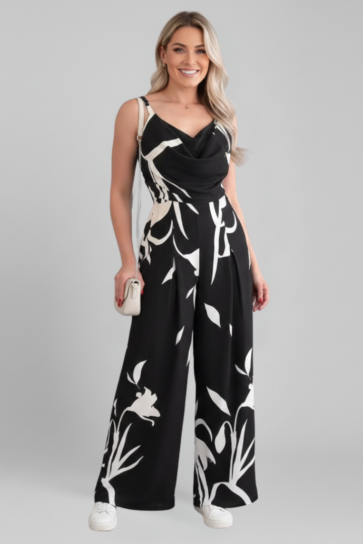 Women’s Jumpsuit with Spaghetti Straps and Wide Legs