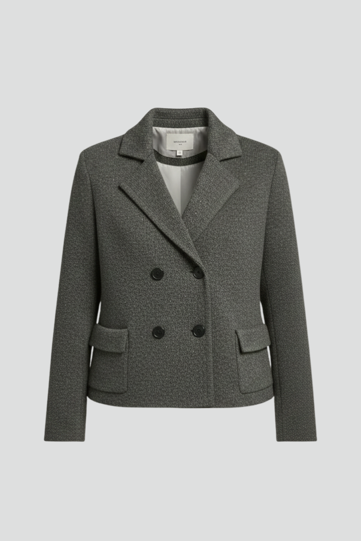 Women’s Knit Cardigan with Lapel Neck and Button Front