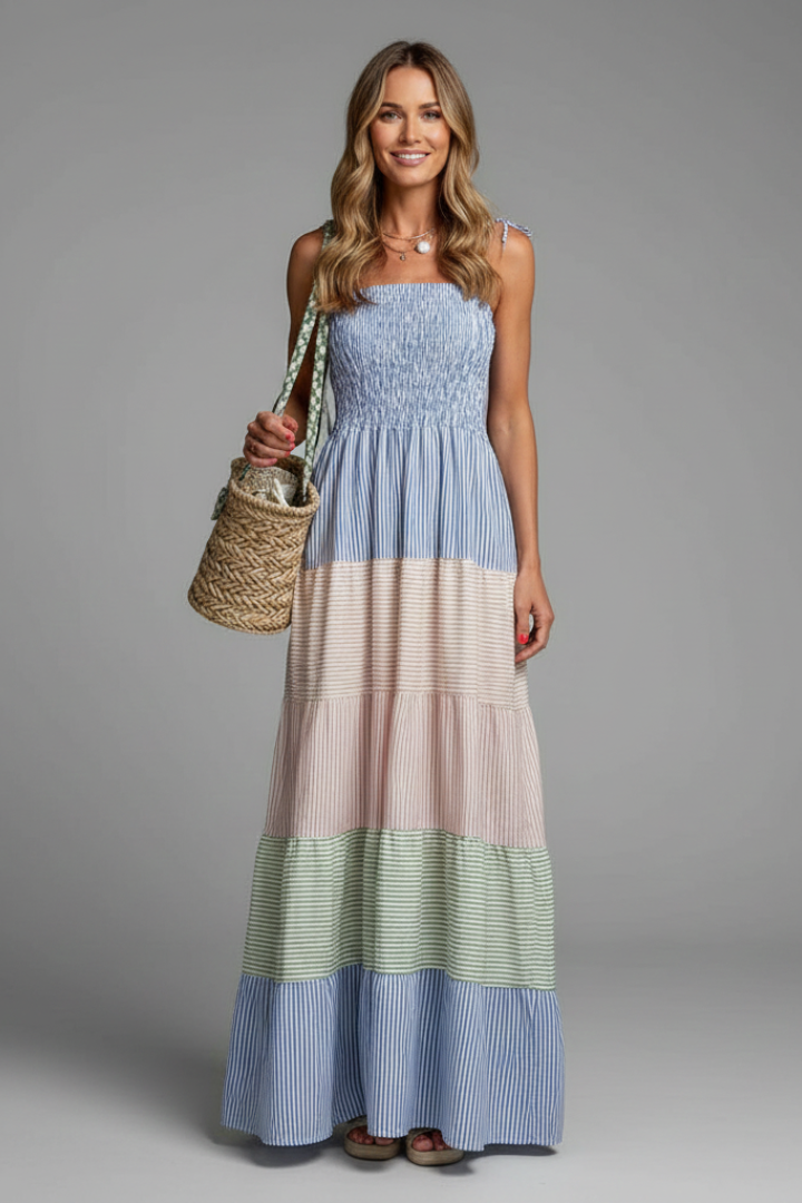 Women’s Maxi Dress with Sleeveless Cut
