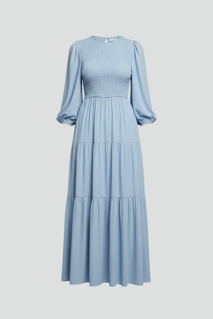 Women’s Midi Dress with Long Sleeves