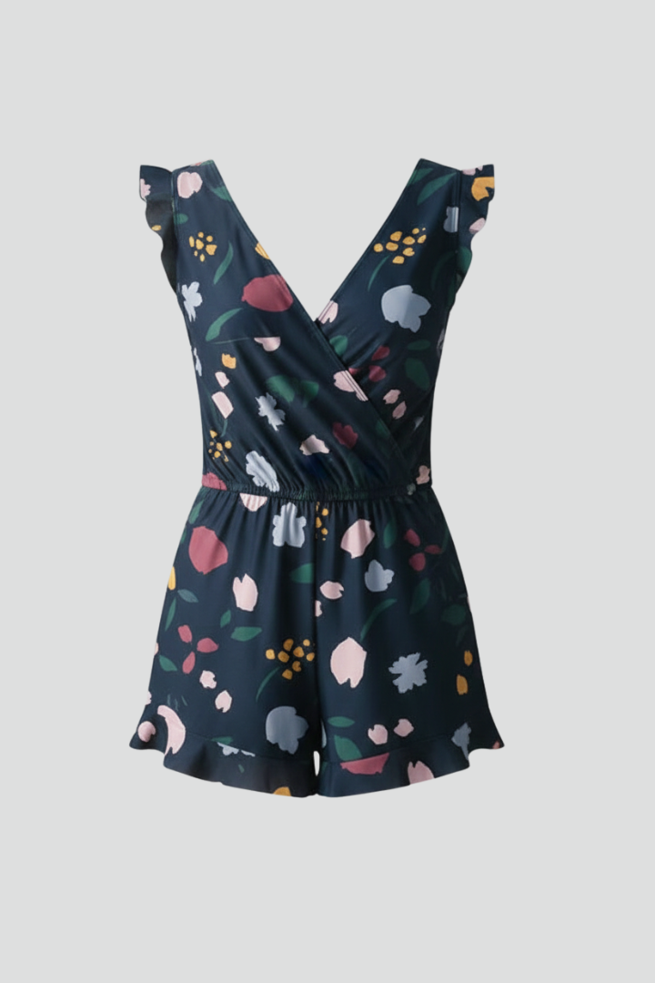 Women’s One-Piece Swimsuit with V-Neckline