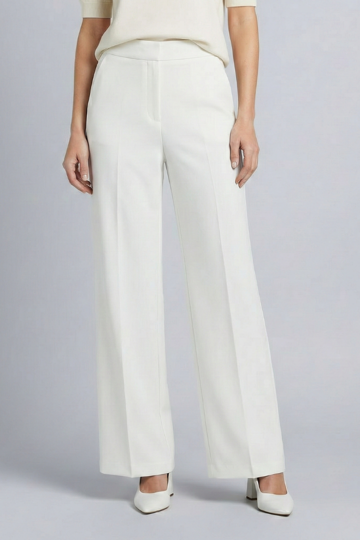 Women’s Palazzo Trousers with High Waist and Pleats