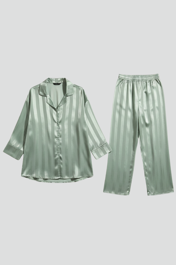 Women’s Pyjama Set with Button Shirt and Trousers