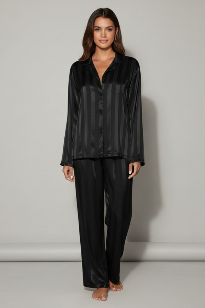 Women’s Pyjama Set with Button Shirt and Trousers