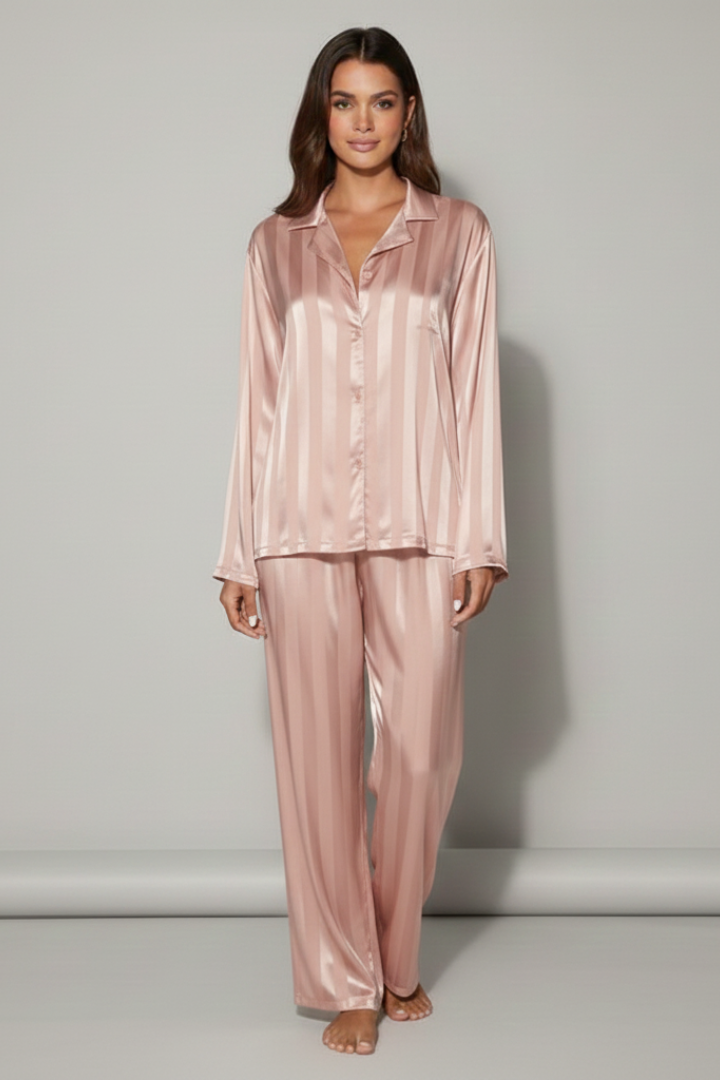 Women’s Pyjama Set with Button Shirt and Trousers