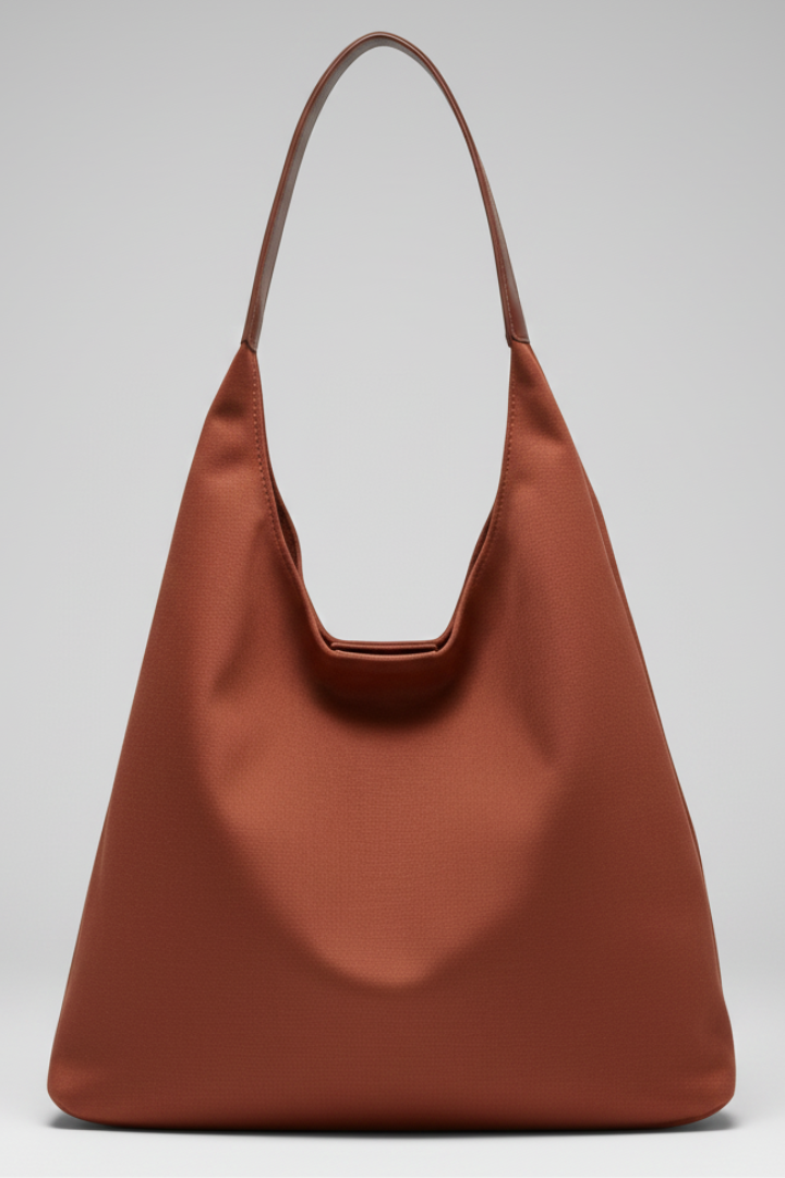 Women’s Shoulder Bag with Single Strap and Wide Base
