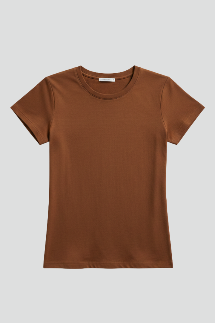 Women’s T-Shirt with Round Neck and Short Sleeves