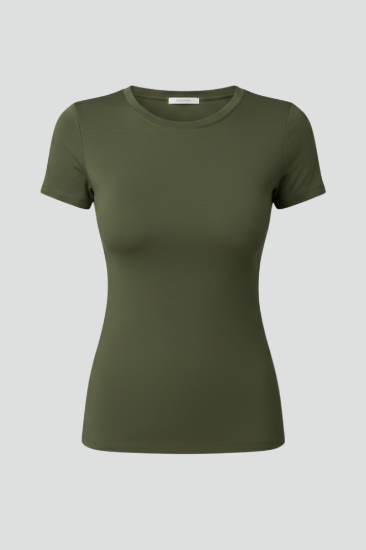 Women’s T-Shirt with Round Neck and Short Sleeves