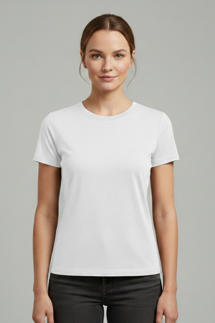 Women’s T-Shirt with Round Neck and Short Sleeves