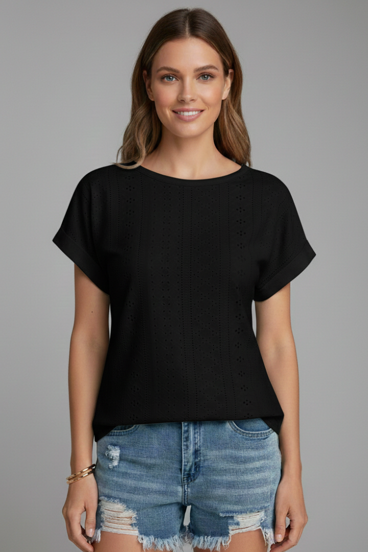 Women’s T-Shirt with Round Neck and Short Sleeves