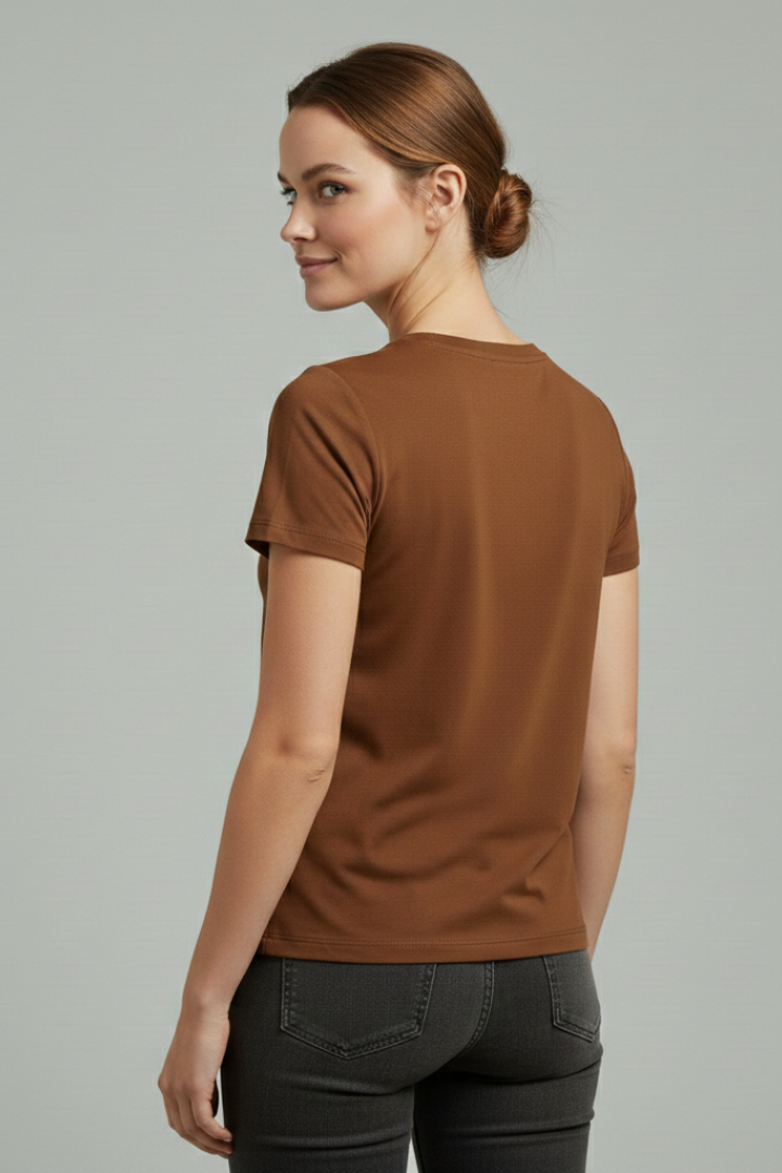 Women’s T-Shirt with Round Neck and Short Sleeves