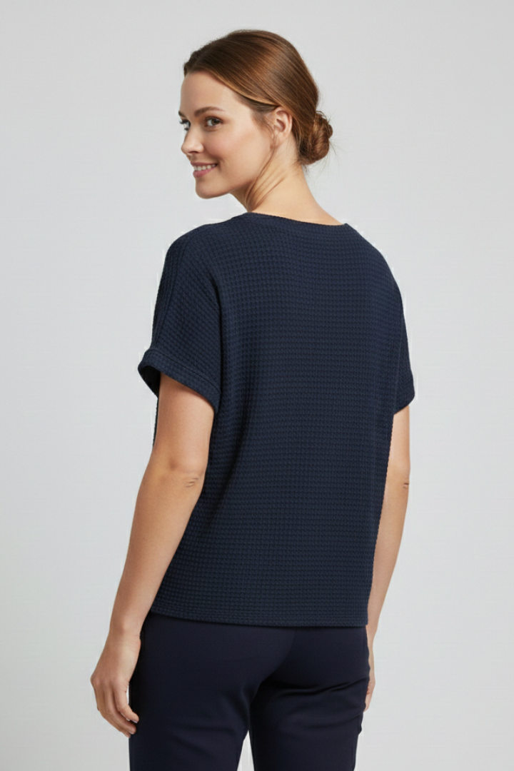 Women’s T-Shirt with V Neckline and Chest Pocket