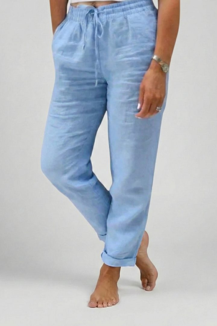 Women’s Trousers with Drawstring Waist and Side Pockets