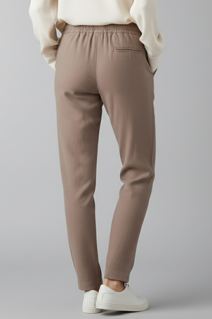 Women’s Trousers with Elastic Waist and Side Pockets