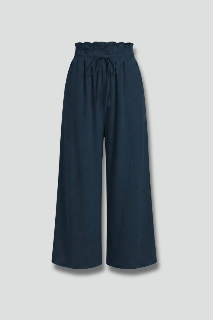 Women’s Trousers with Elastic Waist and Side Pockets