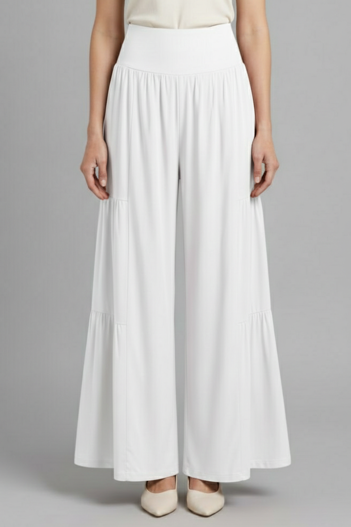 Women’s Trousers with Elastic Waist and Wide Legs