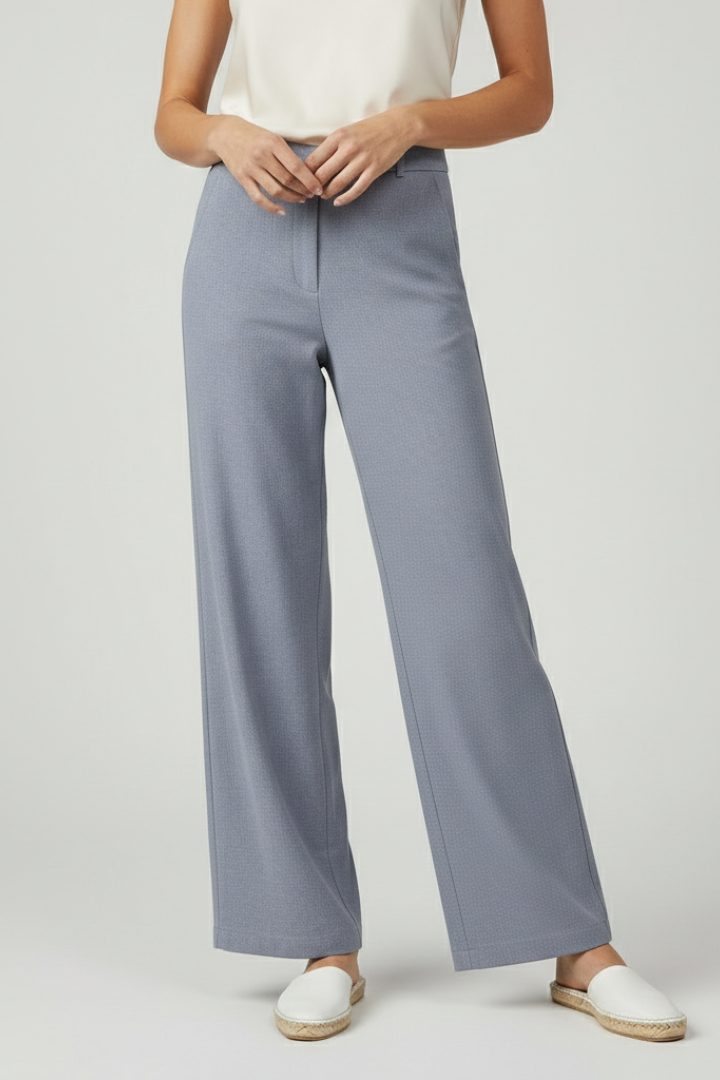 Women’s Trousers with Elastic Waistband and Wide Legs