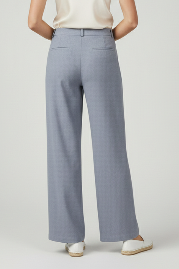 Women’s Trousers with Elastic Waistband and Wide Legs