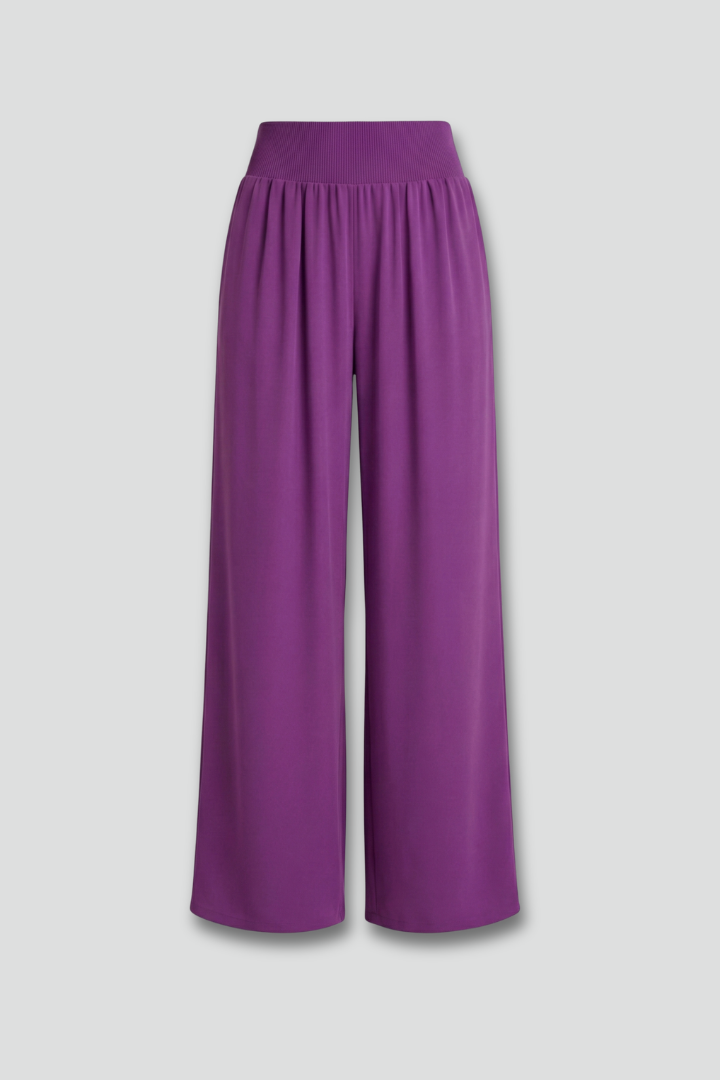 Women’s Trousers with High Waist and Wide Legs