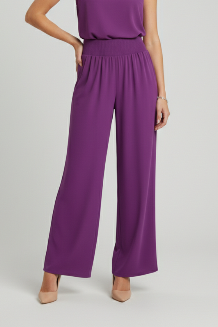 Women’s Trousers with High Waist and Wide Legs