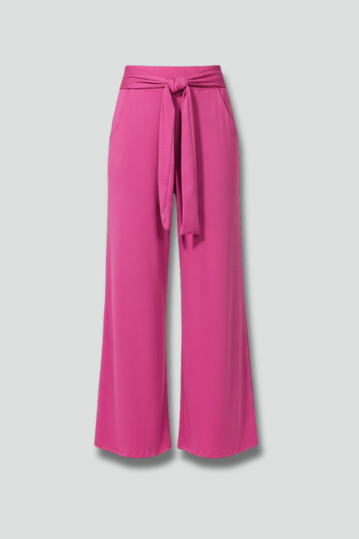 Women’s Trousers with Tie Waist and Wide Legs