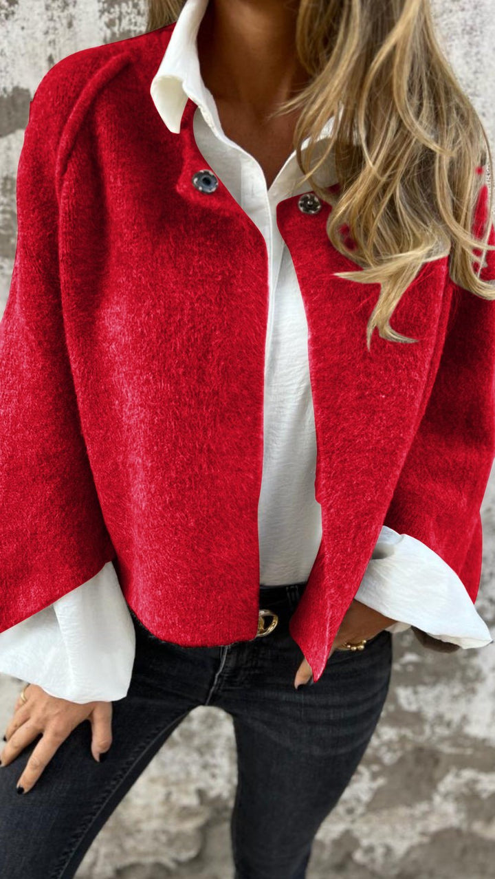 Jessica | Stylish Buttoned Cardigan with Elegant Collar