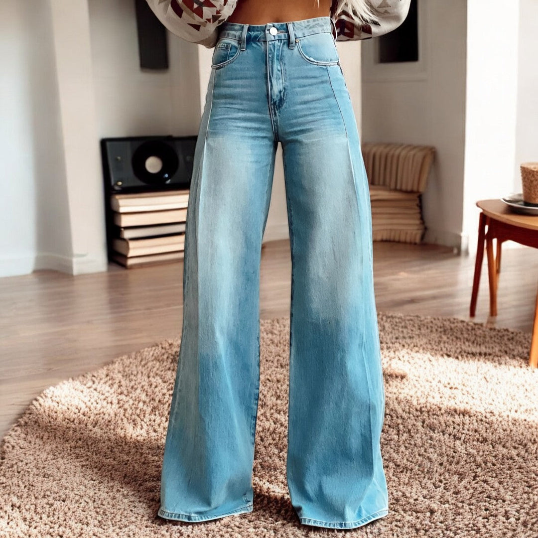 Hannah | Floral Print Wide-Leg Pants