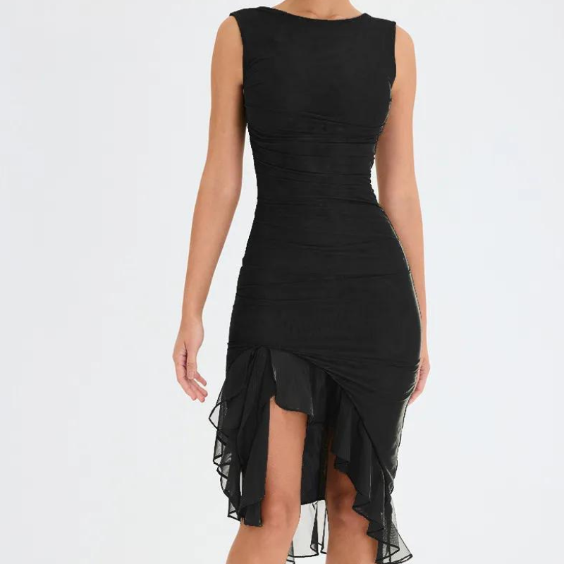 Hailee™ Ruffle Midi Dress