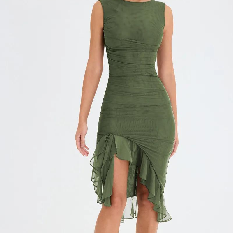 Hailee™ Ruffle Midi Dress