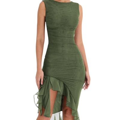 Hailee™ Ruffle Midi Dress