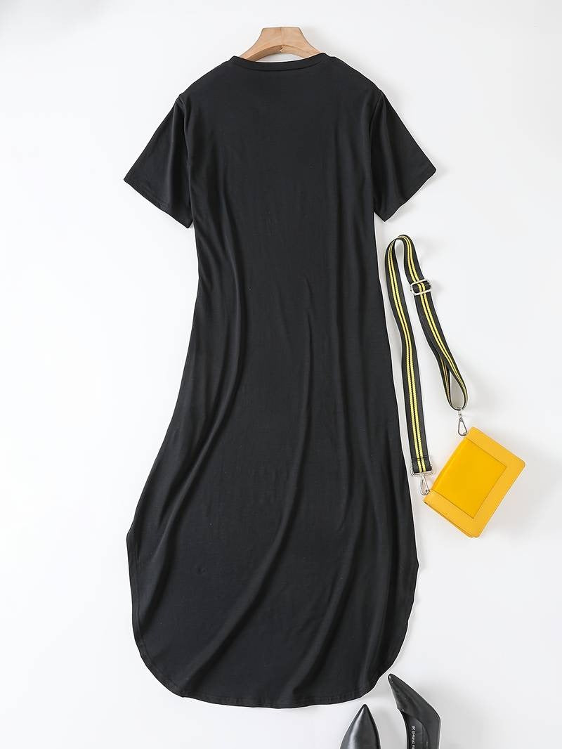 Marilyn™ - Effortless Round Neck Maxi Dress