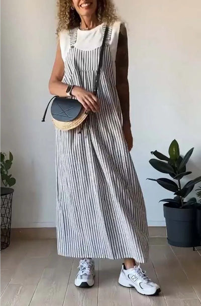 Alice™ - Casual Striped Jumpsuit Dress