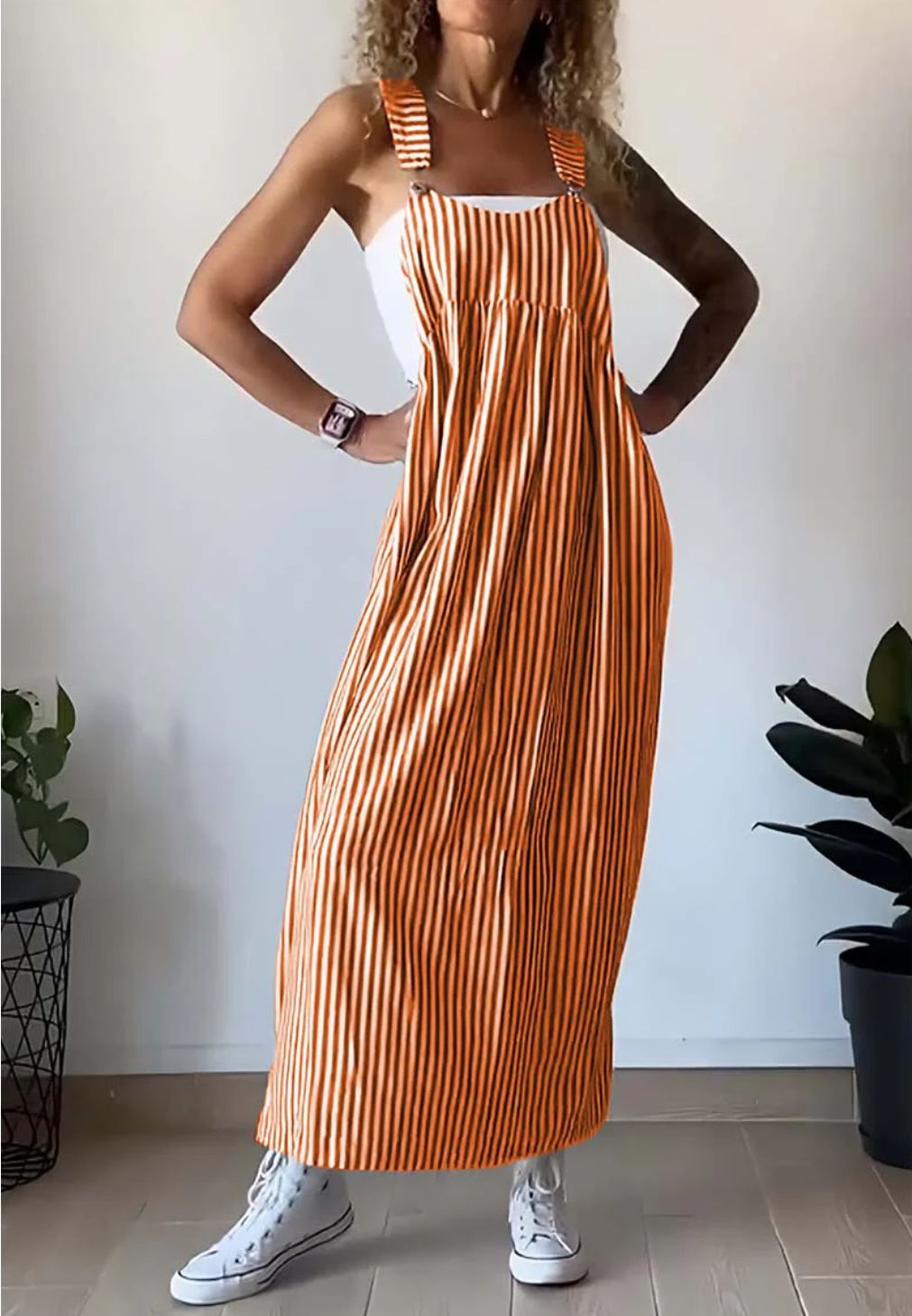 Alice™ - Casual Striped Jumpsuit Dress